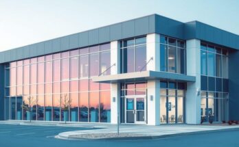 KMC Dermatology building in Topeka, showcasing advanced nonsurgical treatment for skin issues with modern architecture.
