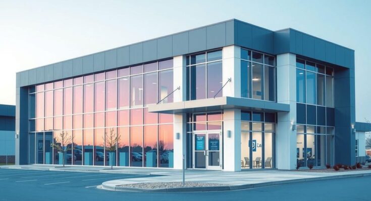 KMC Dermatology building in Topeka, showcasing advanced nonsurgical treatment for skin issues with modern architecture.