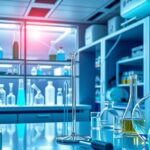 Kolaborasi bioteknologi dengan laboratorium modern dan bahan penelitian, berfokus pada inovasi terapi.