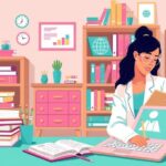 A supportive environment for women in cancer research, featuring diverse tools and resources for professional growth.
