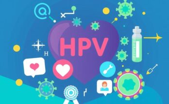 Visual representation of HPV awareness with a vaccination theme, focusing on prevention and health education in India.