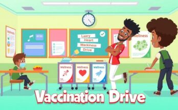 Vaksin HPV gratis untuk remaja putri di Visakhapatnam dengan kegiatan promosi di sekolah.